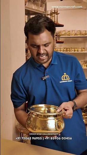 Authentic Brass Biryani Handi 🍲 | Pure Brass, Tin Coated | Traditional