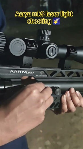 Aarya mk3 Air Rifle laser light Shooting 💥🌠