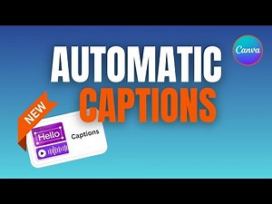 Make Automatic captions & Subtitle to Your video In Canva