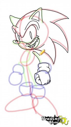 How to Draw Sonic.EXE - Speed Drawing