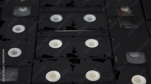 Old vhs cassette tapes