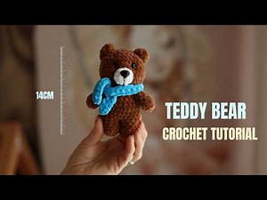 How to Crochet a Teddy Bear WITHOUT Sewing | Easy No-Sew Amigurumi
