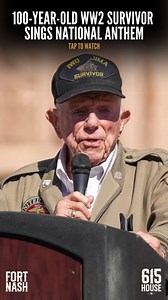 At the ripe young age of 100, Veteran Corporal and Iwo Jima survivor, Don Graves, sang the National Anthem to start the @nascar race weekend in Texas 🤠🇺🇸 If you make it through this post without tears let us know 🥹 🎥: @nascar #nascar #usa #veteran #fortnash | Fort Nash