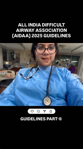 Sevo Soufflé With Sanah✨ on Instagram: "🧶Key Changes in AIDAA 2025 Guidelines: 1️⃣Algorithm Structure: Moved from a 2016 hierarchical approach to a flexible, circular, and inter-changeable approach between airway devices (face mask, SGA, tracheal tube). 2️⃣”Code D”: A new emergency protocol, “Code D,” is introduced for rapid, skilled assistance when a difficult airway is encountered. 3️⃣Ventilation Trigger: “Complete ventilation failure” (inability to ventilate with all three devices) is clearl