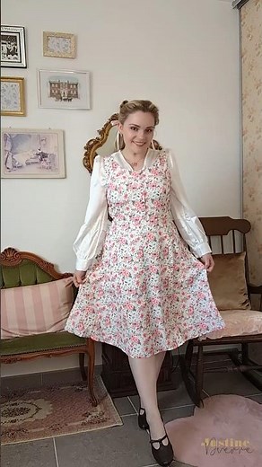 RETRO STAGE TRY ON HAUL - VINTAGE OUTFITS 1940s-1950s 🪞 | Justine Duerre ✨