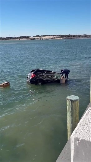 Good samaritans in Virginia Beach worked together to rescue a driver trapped inside a rapidly sinking SUV. The cause of the car crash is unconfirmed but there were no serious injuries sustained, according to the Virginia Beach Police. | New York Post