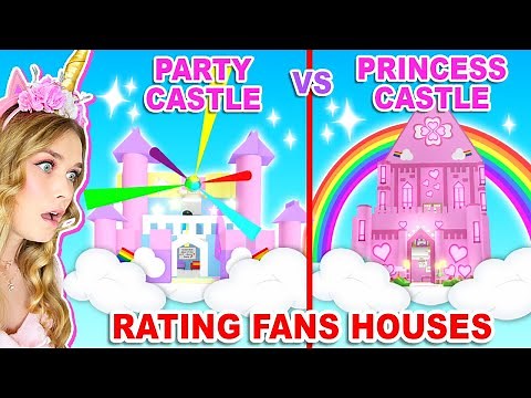 Rating FANS CASTLE Builds In Adopt Me! (Roblox)