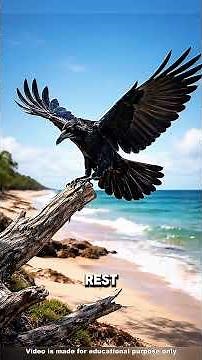 Raven Harasses a Peregrine Falcon… Then Instantly Regrets It