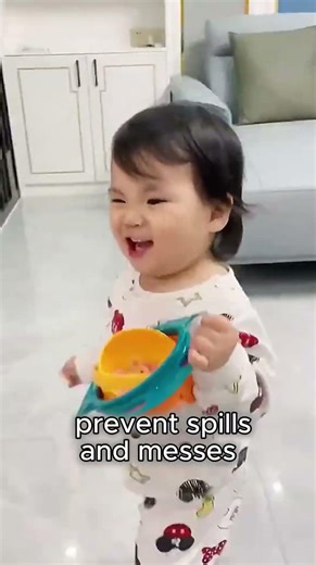 Parents Love This! Mess Free Baby Feeding with Gyroscope Bowl