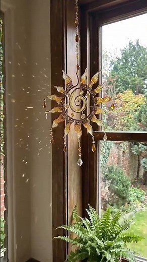 ☀️Sun Spiral Crystal Suncatcher – Handcrafted Bohemian Light Catcher