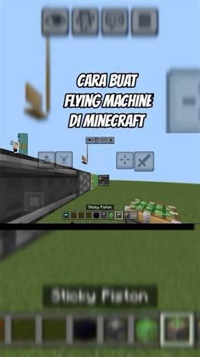 Cara buat flying Machine di Minecraft #minecraft #mcpe #mcpetutorial