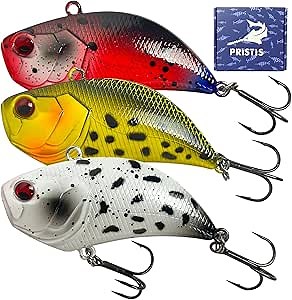 Pristis Jig Head Fishing Lures for Freshwater Saltwater, Weedless Swim Jig Teasers with Sharp Hooks & Exquisite Coating, Pre-Rigged Vibrating Swimbaits Kit Gear for Bass Crappie Walleye Trout Pike