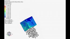 EDEM双向耦合Optistruct小案例，得到设备受到物料作用力时随时间的应力和变形