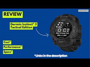 Garmin Instinct 3 Tactical Edition Review 🔥 Best Rugged GPS Solar Smartwatch? Full Test & Features!