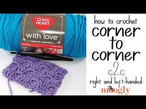How to Corner to Corner Crochet - C2C (Left Handed)