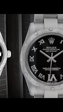 Rolex Datejust 31 Midsize Black Dial Steel Diamond Ladies Watch 178344 | SwissWatchExpo