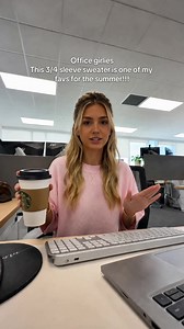 3/4 Sleeve Sweater for Office: Best Summer Workwear Choice