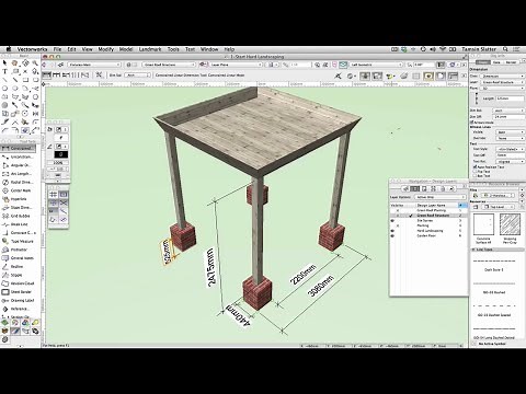 Vectorworks 2017 - Site Design - Add Dimensions to the Structure