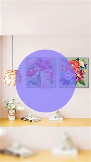 Sretoul Flowers Paint by Numbers Kit for Adults Framed 4 Pack- Flowers Paint by Numbers Kits on C...