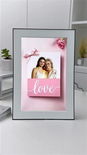 This isn’t just a regular picture frame—it’s got a little magic to it. memories.#smartframe #frame