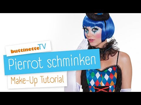 Pierrot schminken | Tutorial | buttinette TV [MAKE-UP TUTORIAL]