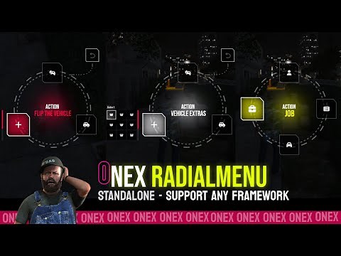 Onex Radial Menu: The Ultimate FiveM Radial Menu for ESX, QBCore, vRP & Standalone