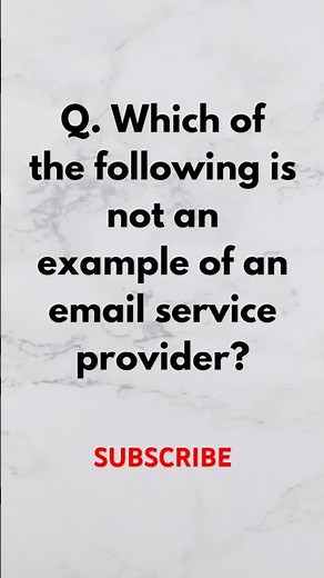 Which of the following is not an email service provider #email
