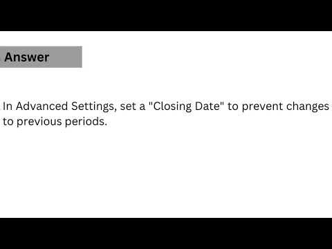 QuickBooks General Question & Answer | How do I close the books in QuickBooks Online?