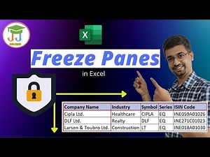Freeze Panes in excel | lock top row and first column | freeze multiple rows and columns | Excel