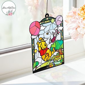 Pooh Bear Acrylic Suncatcher Ornament, Winnie the Pooh Window Decoration - Etsy Canada