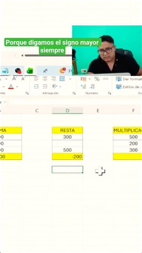 How to subtract in Excel using a formula