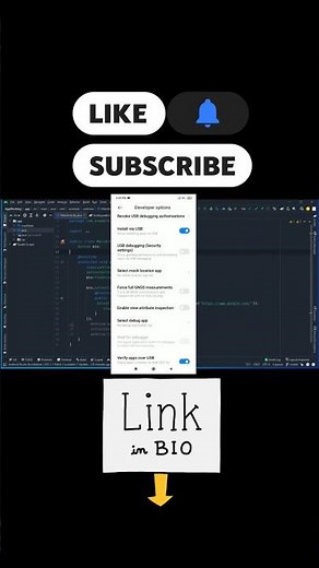 How to link Android phone to Android studio #androidstudio #emulator #android #app #github #coding