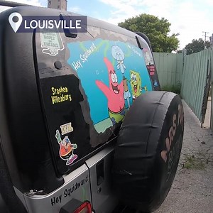 40K views · 248 reactions | Looks like SpongeBob finally got his license!  And he's driving a Jeep all around Louisville. » https://bit.ly/3geCDyK | WLKY News | Facebook