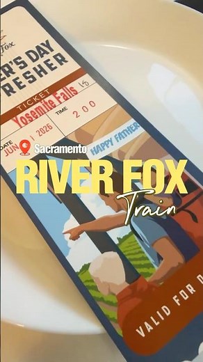 Riding the Sacramento River Fox Train for Fathers Day