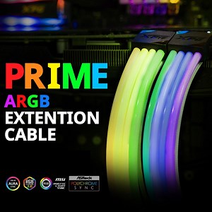 CHECK OUT THE XPG PRIME ARGB EXTENSION CABLES ⭐ Includes Optical Fiber Sleeving ⭐ Designed with ultra-bright ARGB LED's with an array of stunning lighting effects ⭐ Lighting effects can be adjusted using the included ARGB controller or lighting software from all major motherboard vendors Shop MB and VGA RGB Cables: bit.ly/SXARGBCables | ADATA | Facebook