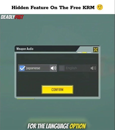 Hidden Feature On The Free KRM 🤨