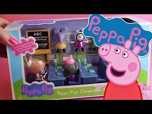 PEPPA PIG's Classroom Playset Unboxing (Toy Review)