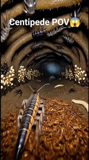 Micro Camera on a Centipede… The Underground World Is Insane!