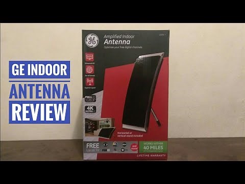 GE 4k indoor HDTV Antenna unbox and review (Big Lots)