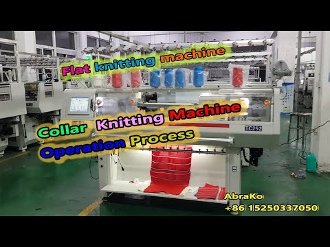 Collar knitting machine operation Steps.