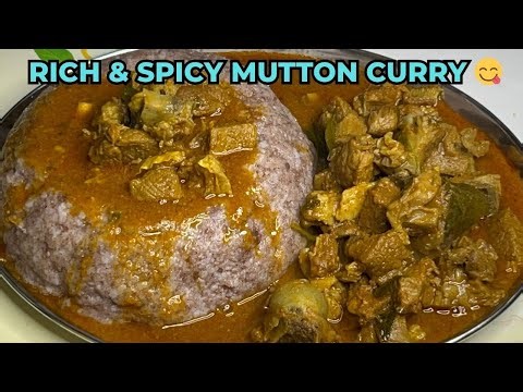 Authentic Mutton Curry Recipe 😋 Perfect for Rice, Sangati, Chapati & Paratha | South Indian Style