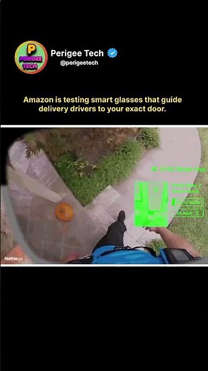 Amazon Smart Glasses Guide Delivery Drivers in Real Time #shorts #amazon #engineering #innovation