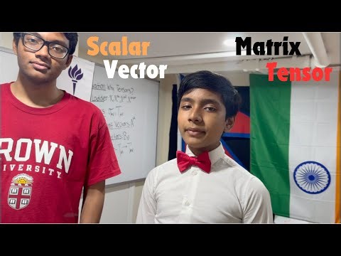 #6 General Relativity | Differences between Scalar, Vector, Matrix and Tensor