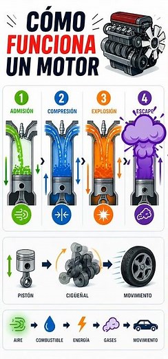 This is how an engine works in seconds (and no one ever explained it to you like this) #funfacts