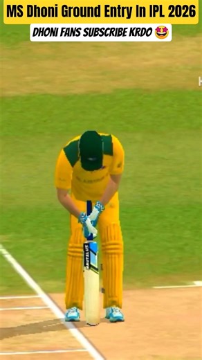 MS Dhoni Ground Entry In IPL 2026 🤯 #realcricket24 #cricket #msdhoni #thala #ipl2026 #viral #shorts