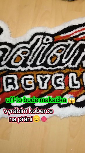 koberec pro motorkáře 🏍️😊 #vanoce #motorka #darek #dekorace #rucnivyroba | Kája Bubnová