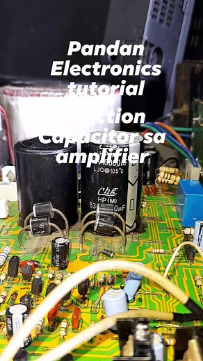 Amplifier Capacitor function #tutorial #electronics #capacitor #tech #reels #reelsfb | Alfredo Pandan