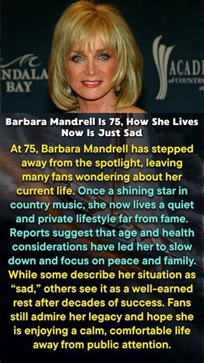 Barbara Mandrell Is 75, How She Lives Now Is Just Sad #shorts
