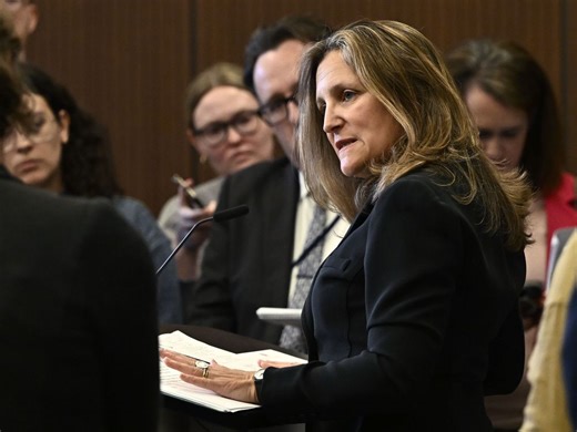 Freeland upbeat on economy amid Carney reports