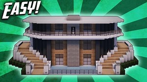 Minecraft: How To Build A Modern Mansion House Tutorial (#23)